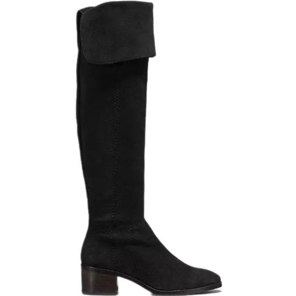 COACH Lucia Split Black Suede Over the Knee Boot Size 7.5 - Picture 8 of 10